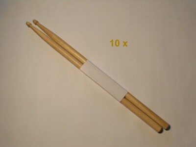 DIMAVERY 10 Paar paires sticks baguettes drumsticks DDS 5A Eiche eik chêne oak