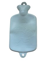 Vintage Baby Hot Water Bottle Nursery Rhyme Little Piggy Went To Market Blue