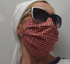 Washable Double Fabric Face Mask w/ Pleats Comfy Filter Pocket USA made