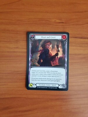 Meat and Greet (Red) - Flesh and Blood Crucible of War UNL - Common -  CRU151 | eBay