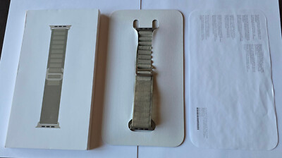 Unused Original MEDIUM (M) Apple Watch 49mm Alpine Loop OLIVE Band in Retail Pkg