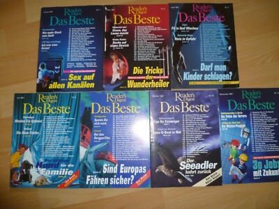7x Reader´s Digest, Das Beste, 1997, pro Heft weniger als 1,70 !!