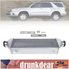 3 Inch Inlet Outlet Aluminum Polished Turbo Intercooler Front Mounted Universal