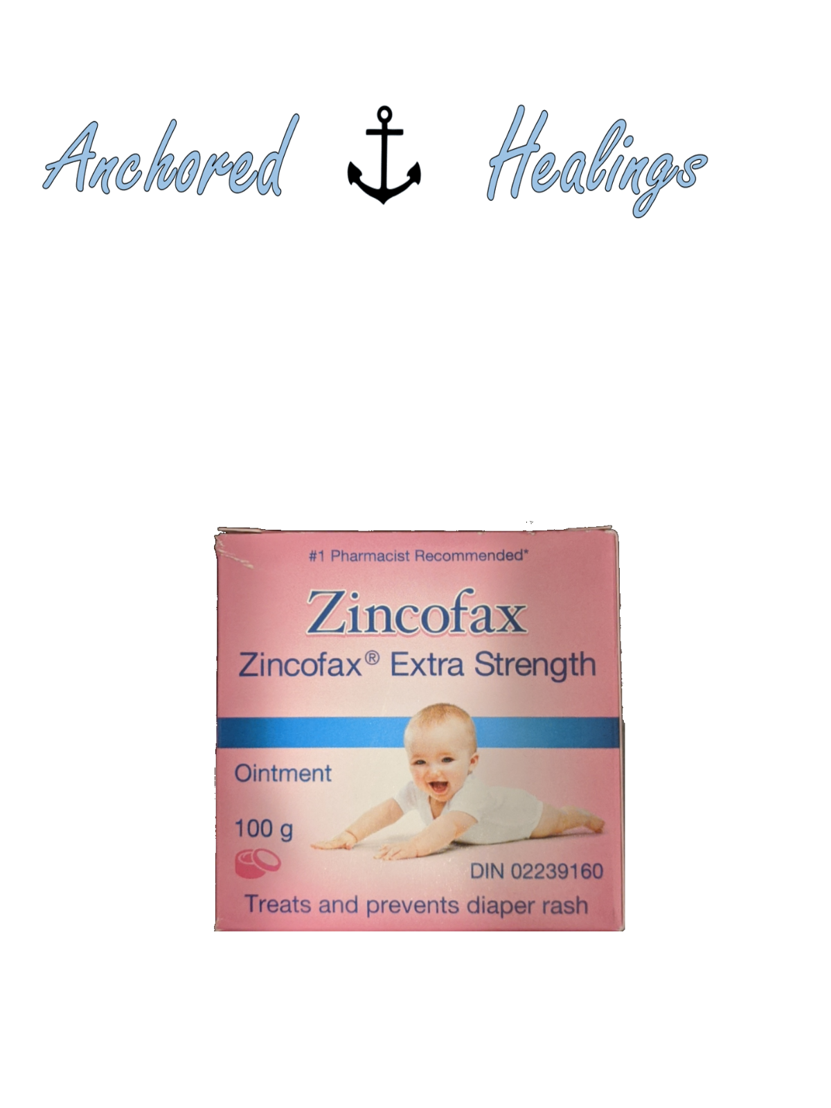 Zincofax Diaper Rash Extra Strength Treatment Ointment Zinc Oxide Baby