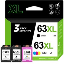 63XL Ink Cartridge Lot for HP 63 XL OfficeJet 3830 4650 4655 ENVY 4512 4516 4520