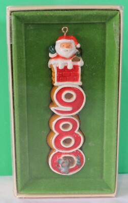 Hallmark 1980 Santa Vintage Keepsake Christmas Ornament MIB Mouse