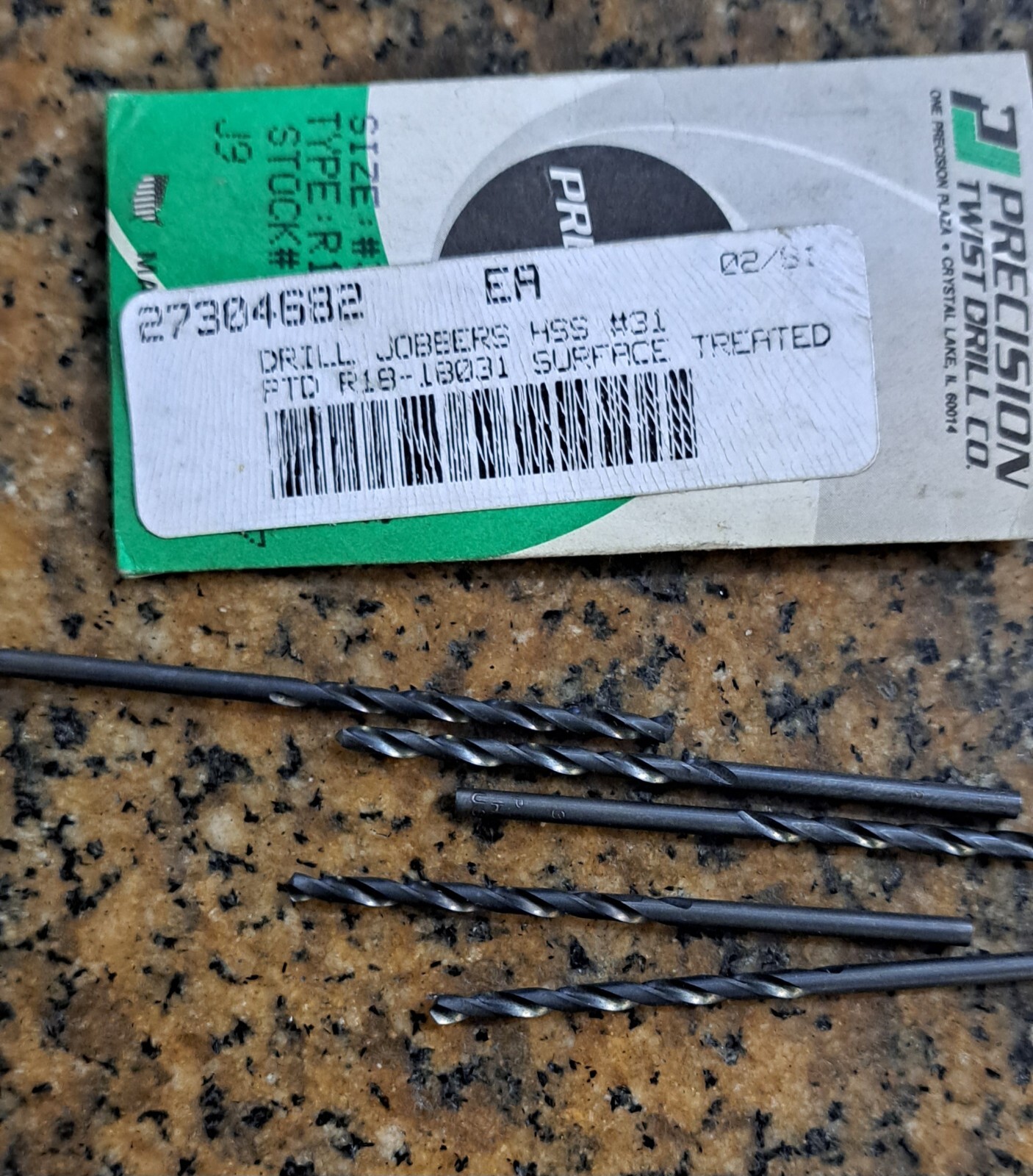 PRECISION TWIST DRILL #31 DRILL BIT 5PC SET – ASA College: Florida