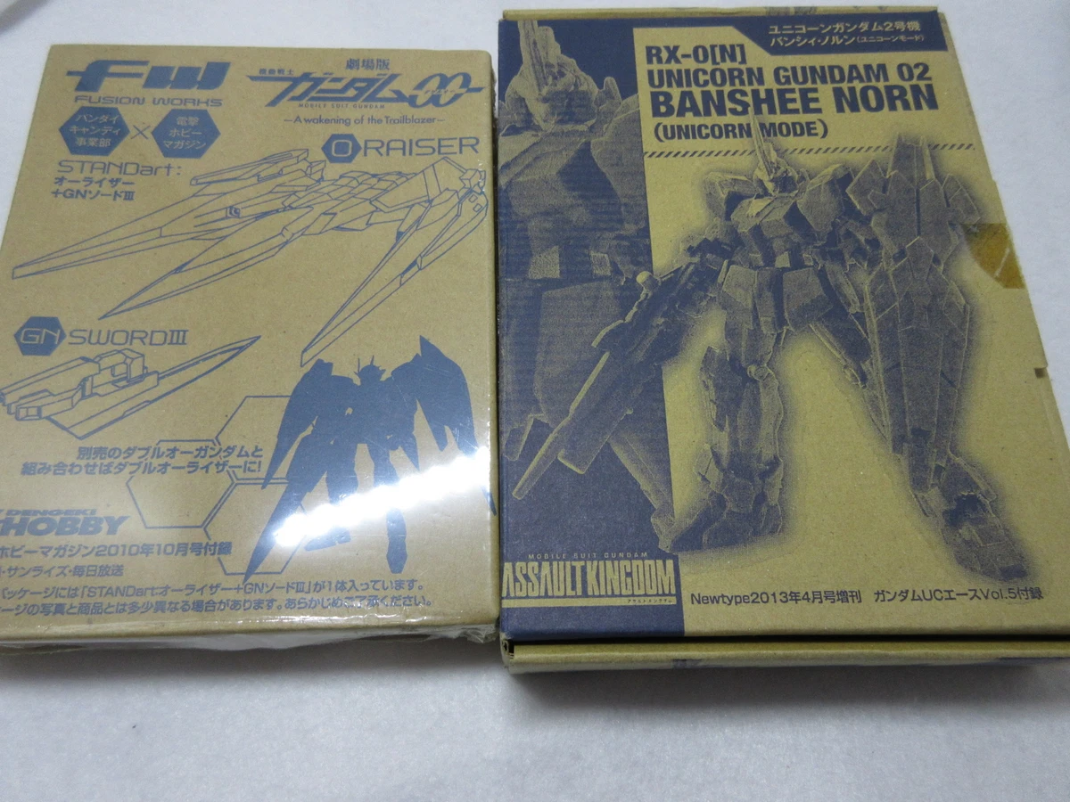 FW Standart : Gundam 00 O Raiser+GN SwordIII , Unicon Gundam Banshee Norn japan