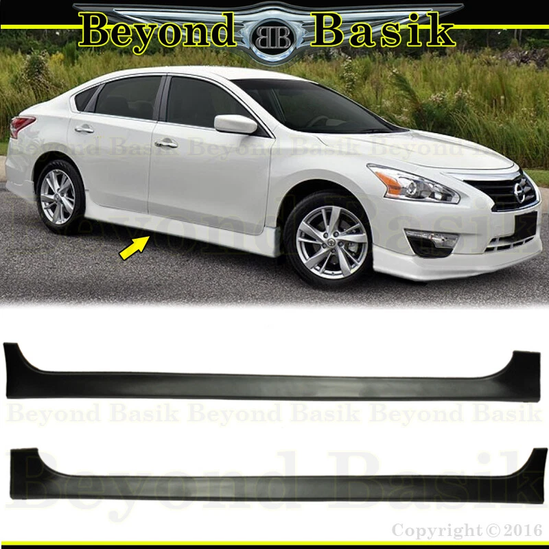 For 2013-2015 NISSAN ALTIMA Front+Rear Bumper Chin lip+Side Skirts 4pc Body Kit Foto 3 de 4