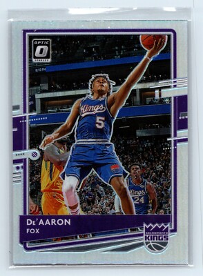2020-21 Donruss Optic Silver Prizm De'Aaron Fox Sacramento Kings #23