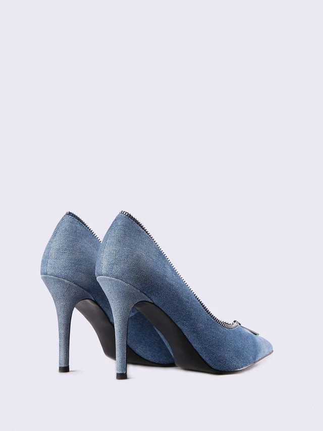 D- Elisah Zip Diesel Women's Exquisette shoes In Indigo Blue - Image 2 of 4