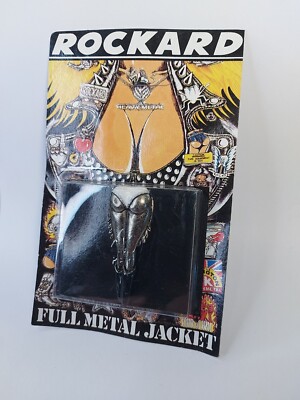 Rockard Heavy LEGS Skull Pin Badge rare 1993 full Battle Jacket 