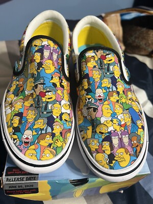 VANS COMFYCUSH SLIP ON SHOES SIMPSONS MENS