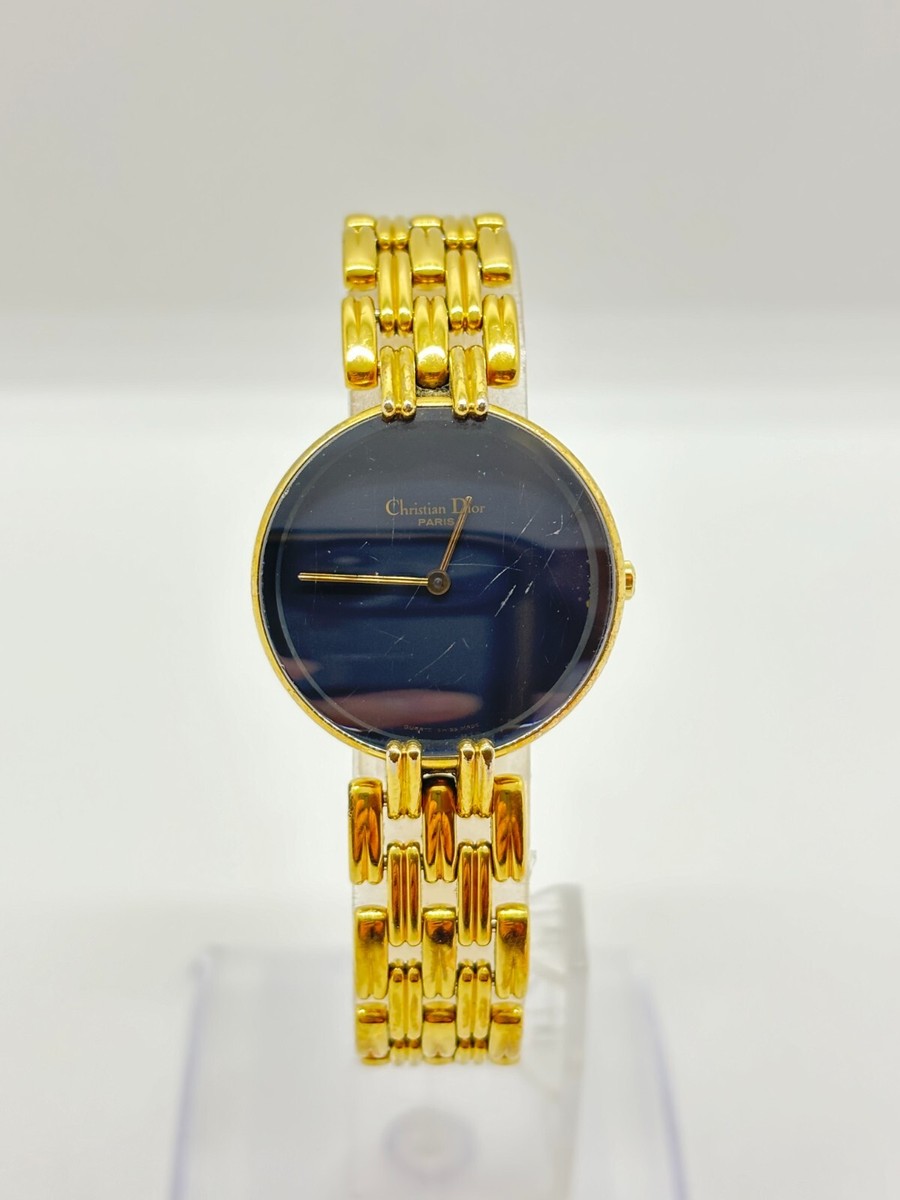 Exc+5] Christian Dior D46-154-4 Bagheera Watch Black Dial Ladies