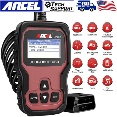 ANCEL JP700 Car Engine Fault Diagnostic Tool OBD2 Scanner Automotive Code Reader