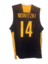 DIRK NOWITZKI Germany Deutschland Nba Jersey Nike Black Gold Men L NWT Vtg #14