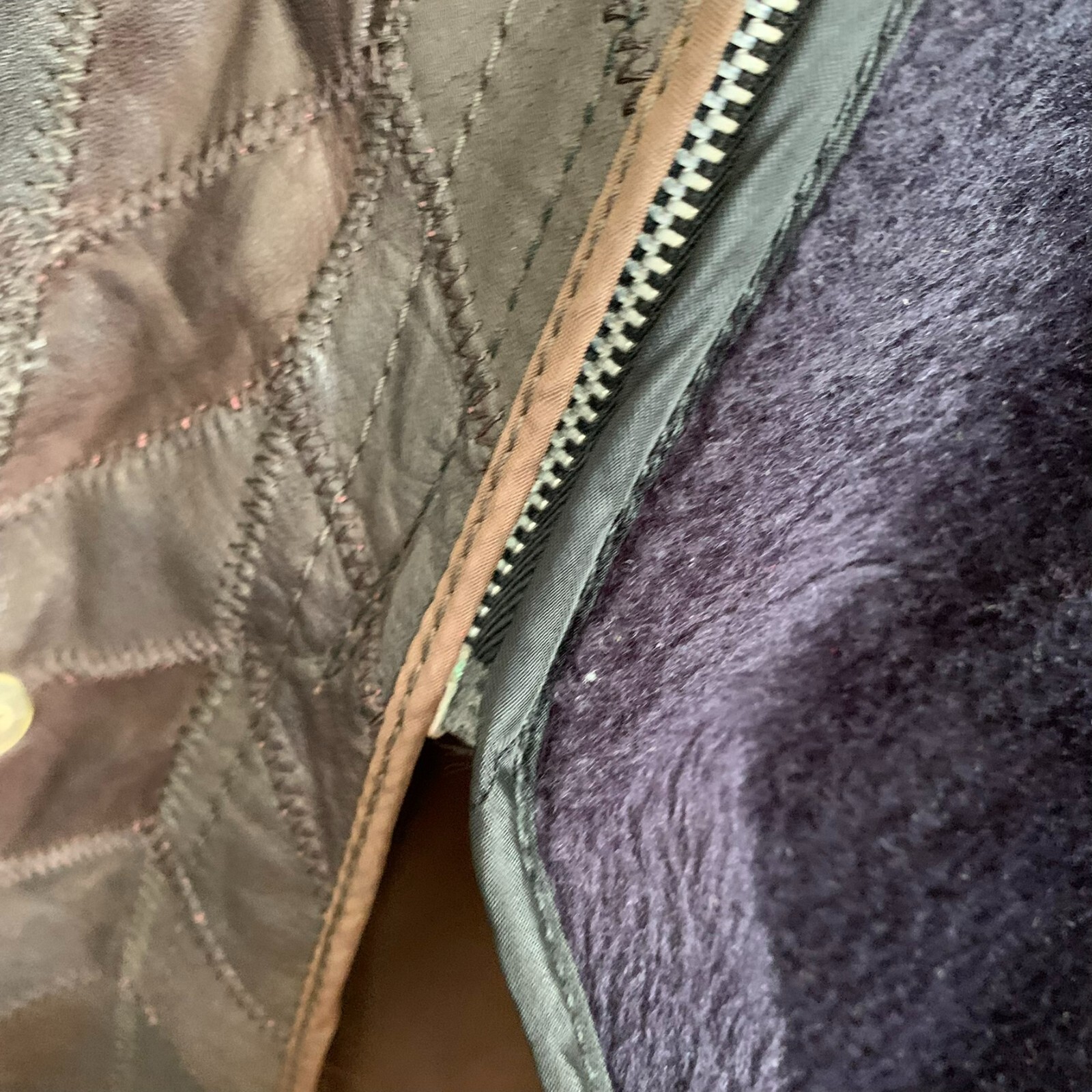 Unbranded Brown Leather Jacket Patch Design Pocke… - image 10