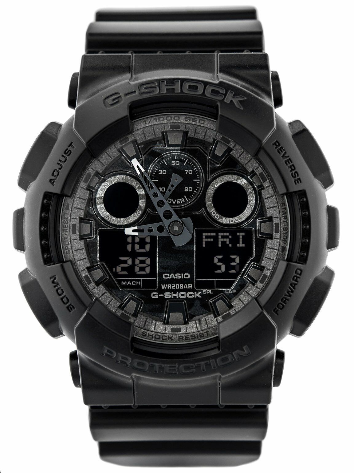 Casio G-SHOCK GA100CF-1A Camouflage Dial Black Analog-Digital 200m Men's  Watch