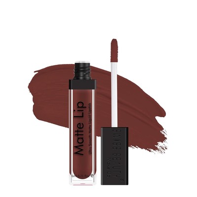 Swiss Beauty Ultra Glatt Matt Liquid Lippenstift, Tief Maroon Für Make-Up 6ml