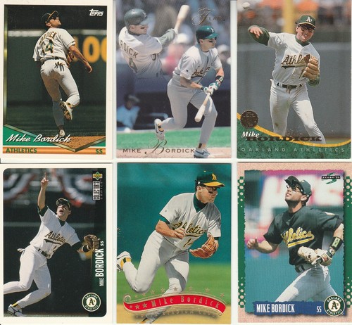 ⚾ 20 + different MIKE BORDICK card lot RC 1991 - 1996 all Athletics - Picture 3 of 3