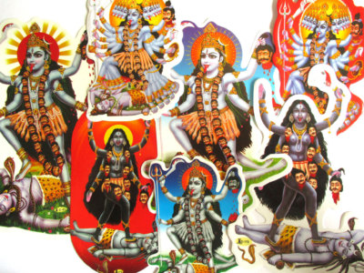 AUFKLEBER KALI Maa Kali Sticker Hinduismus Indien Kalkutta Nepal GOA Durga India