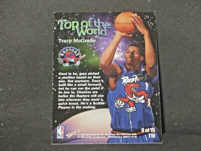 Tracy McGrady 1997-98 Hoops Top of the World Rookie #8 Toronto