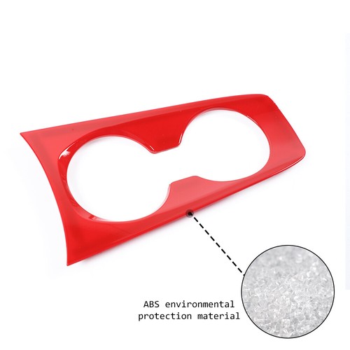 Cubierta interior roja para portavasos de agua para Chevrolet Camaro 10-15 accesorios - Imagen 5 de 8