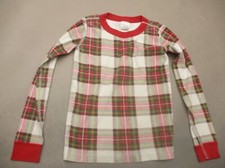 Hanna Andersson Size 10 Kids Unisex Plaid 100 Organic Cotton Pajama Top 898