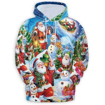 Christmas Holiday Hoodie Festive Winter Pullover Gift