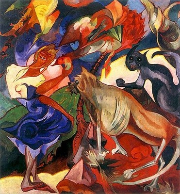 Witkacy Witkiewicz Marysia I Burek Kunstdruck Poster Leinwand Wanddeko stilvoll Ho
