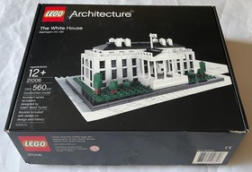 2010 LEGO Architecture White House 21006 Retired 100% Complete Box Instructions
