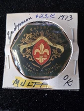 1973 Endymion Hexagonal Multi Color Doubloon - Mardi Gras