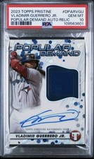 2023 Topps Pristine - Popular Demand Autograph Relics Vladimir Guerrero Jr....