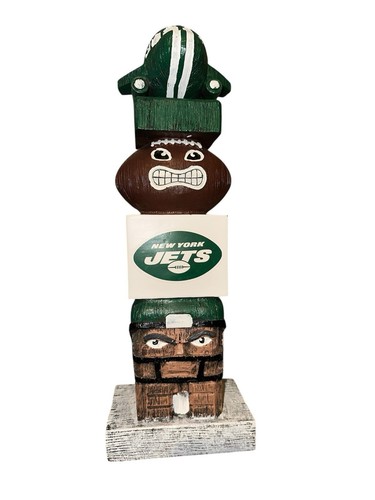 NFL New York Jets Tiki Totem Pole Official Limited Edition Team Collectible