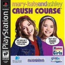 MARY-KATE & ASHLEY CRUSH COURSE (PS) DISC + CVR ART + MANUAL - NO CASE - VG