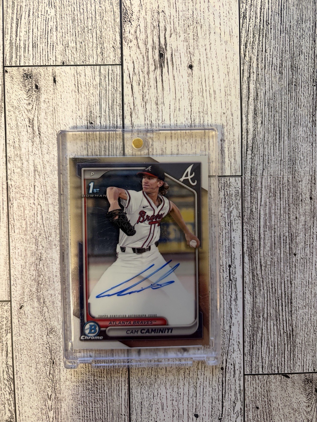 2024 Bowman Draft - Chrome Prospect Autographs Cam Caminiti #CPA-CC (AU, RC)