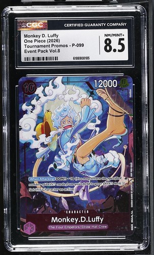 Monkey.D.Luffy (Event Pack Vol. 8) graded CGC 8.5 for sale on eBay