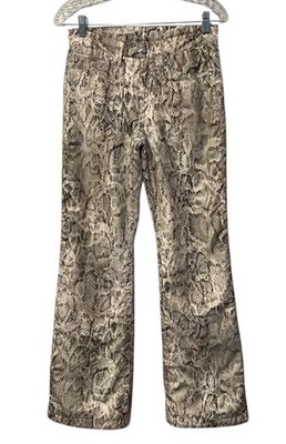 Bogner Women s Snake Print Ski Pants US 4 Long Insulated Snow Apres Ski 