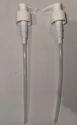Pump for 1 liter 32oz Bottle for Lotion Shampoo Conditioner Pack of 2 White