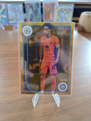 Topps Chrome Merlin UCC 2023 2024 Inter Tajon Buchanan Gold Atomic 34/50   