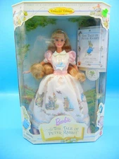 Mattel Barbie Doll Tale of Peter Rabbit Beatrix Potter Pink Dress Keepsake NRFB