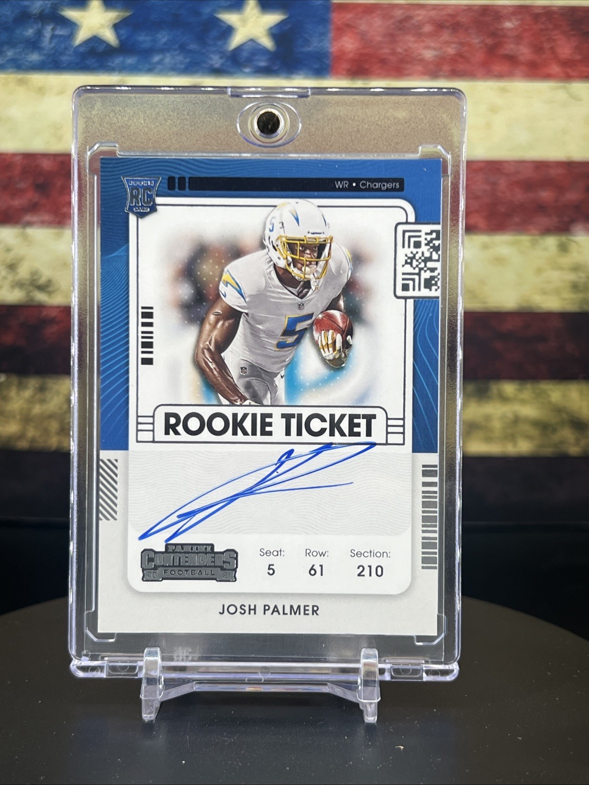2021 Panini Contenders - Rookie Ticket RPS Josh Palmer #124 (AU, RC)