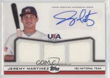 2011 Topps USA Baseball Team Triple Relics /214 Jeremy Martinez #ATR-JM Auto 0lm