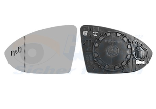 VAN Wezel Spiegelglas AußEnspiegel Hagus 5775835 AsphäRisch Beheizbar FüR VW 7-image
