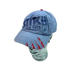 Disney Lilo  Stitch Funny Stitch Wuz Here Blue Baseball Hat Cap Youth One Size