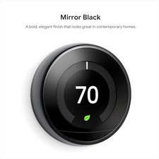 GOOGLE NEST LEARNING THERMOSTAT 3RD GEN PROGR...