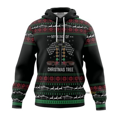 Drag Racing Christmas Tree   3D Tshirt Hoodie QT210031