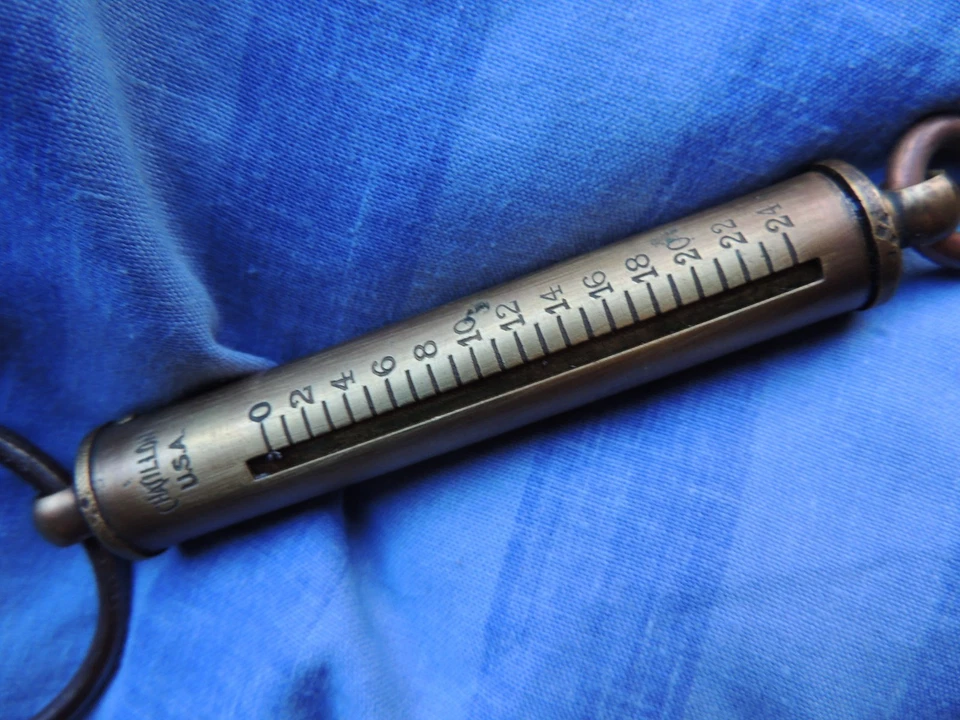 Peson ancien en laiton à ressort CHATILLON outil  - Photo 3/4