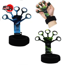 Finger Gripper Exerciser Hand Strengthener 6 Resistance Levels Guitar Therapy