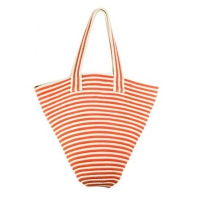 MERSEA Paloma Striped Cece Tote Orange Stripe Bag